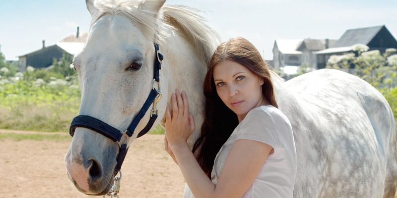 woman and horse